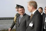 Lelystad 1 november 2006
Koning Abdullah van Jordanie en zijn vrouw Koningin Rania samen met koningin Beatrix op bezoek bij de Batavia.