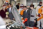 Zeewolde 1 november 2006
Koning Abdullah Koningin Rania en Koningin Beatrix op bezoek bij de spyker fabriek waar ze rondgeleid worden door Viktor Muller.