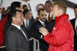 Lelystad 1 november 2006
Koning Abdullah van Jordanie en zijn vrouw Koningin Rania samen met koningin Beatrix op bezoek bij de Batavia.