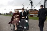 Lelystad 1 november 2006
Koning Abdullah van Jordanie en zijn vrouw Koningin Rania samen met koningin Beatrix op bezoek bij de Batavia.