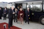 Zeewolde 1 november 2006
Koning Abdullah Koningin Rania en Koningin Beatrix op bezoek bij de spyker fabriek waar ze rondgeleid worden door Viktor Muller.