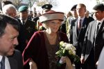 Lelystad 1 november 2006
Koning Abdullah van Jordanie en zijn vrouw Koningin Rania samen met koningin Beatrix op bezoek bij de Batavia.