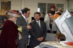 Zeewolde 1 november 2006
Koning Abdullah Koningin Rania en Koningin Beatrix op bezoek bij de spyker fabriek waar ze rondgeleid worden door Viktor Muller.
