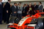 Zeewolde 1 november 2006
Koning Abdullah Koningin Rania en Koningin Beatrix op bezoek bij de spyker fabriek waar ze rondgeleid worden door Viktor Muller.