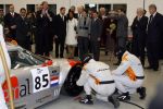 Zeewolde 1 november 2006
Koning Abdullah Koningin Rania en Koningin Beatrix op bezoek bij de spyker fabriek waar ze rondgeleid worden door Viktor Muller.