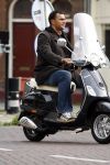 Amsterdam 30 oktober 2006
Ruud Gullit op vespa scooter.
