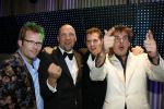 Amsterdam 20 oktober 2006
Uitreiking televizierring in het ij theater.
winnaars de Lama's met Ruben v d Meer(kaal) Ruben Nicolai(wit)
Tijl Beckand en Patrick Lodiers (bril.