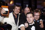 Amsterdam 20 oktober 2006
Uitreiking televizierring in het ij theater.
winnaars de Lama's met Ruben v d Meer(kaal) Ruben Nicolai(wit)
Tijl Beckand en Patrick Lodiers (bril.