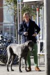 Amsterdam 17 oktober 2009
Jort Kelder met grote hond tijdens opnames van bij ons op de PC
Peter Smulders