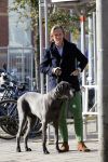 Amsterdam 17 oktober 2009
Jort Kelder met grote hond tijdens opnames van bij ons op de PC
Peter Smulders