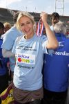 Amsterdam 18 oktober 2009
Wendy v Dijk geeft het startschot van de 7.5 km van Menzis bij de amsterdam marathon. Er wordt gelopen voor de stichting Semmy.
 Wendy is 4 en een halve maand zwanger. Haar broer Mike loopt ook mee alsmede Lodewijk Hoekstra.
Peter Smulders bv