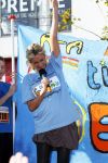 Amsterdam 18 oktober 2009
Wendy v Dijk geeft het startschot van de 7.5 km van Menzis bij de amsterdam marathon. Er wordt gelopen voor de stichting Semmy.
 Wendy is 4 en een halve maand zwanger. Haar broer Mike loopt ook mee alsmede Lodewijk Hoekstra.
Peter Smulders bv