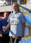 Amsterdam 18 oktober 2009
Wendy v Dijk geeft het startschot van de 7.5 km van Menzis bij de amsterdam marathon. Er wordt gelopen voor de stichting Semmy.
 Wendy is 4 en een halve maand zwanger. Haar broer Mike loopt ook mee alsmede Lodewijk Hoekstra.
Peter Smulders bv