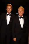 Leiden 30 oktober 2010
Premiere Soldaat van oranje op vliegbasis Valkenburg. Andre v Duin met partner
Peter Smulders bv