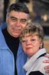 19 Februari 1994
Getty Kaspers (ex-zangeres van Eurovisie Songfestivalwinnaarsgroep Teach-In  in 1975 met het liedje Ding-a-Dong ) met haar man
Foto Peter Smulders BV