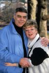 19 Februari 1994
Getty Kaspers (ex-zangeres van Eurovisie Songfestivalwinnaarsgroep Teach-In  in 1975 met het liedje Ding-a-Dong ) met haar man
Foto Peter Smulders BV