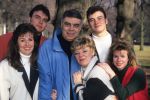 19 Februari 1994
Getty Kaspers (ex-zangeres van Eurovisie Songfestivalwinnaarsgroep Teach-In  in 1975 met het liedje Ding-a-Dong ) met haar gezin
Foto Peter Smulders BV