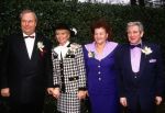 Amsterdam, 31 December 1991
Rene Froger zijn tweede huwelijk met Natasja Froger
op de foto de ouders van Rene, Bolle Jan Froger met zijn Mien Froger.
Joep Bartels en zijn vrouw.
Foto Peter Smulders BV