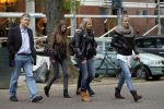 Amsterdam 17 oktober 2011
Charles Groenhuijsen met collega's op straat.
Peter Smulders bv
