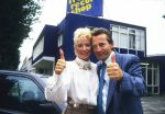 Schiedam, 17 Augustus 1987
Hoofdkantoor Free-Record waar Hans Breukhoven en Vanessa (inmiddels Connie Breukhoven) zijn verloofd.
Foto Peter Smulders BV