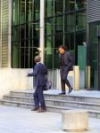 Amsterdam 3 oktober 2011
Edgar Davids verlaat de rechtbank na zaak met zijn ex Gladys Celosse met zijn advocaat
Peter Smulders bv