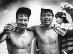 Hallvar Thorsen en Frank Arnesen 1986
Landskampioen seizoen 1985/1986
Foto Peter Smulders BV