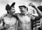Hallvar Thorsen en Frank Arnesen 1986
Landskampioen seizoen 1985/1986
Foto Peter Smulders BV