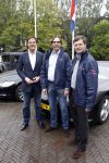 Den haag 9 oktober 2011
Rally tbv zeldzame ziekte fonds die vanaf het catshuis vertrekt. Premier Mark Rutte geeft het startsein. Marc Rutte met jan Peter Balkenende
Peter Smulders bv