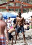 Ibiza 26 juli 2011
Pierre v Hooijdonk met vrouw en kinderen op het strand bij coco beach.
Peter Smulders bv