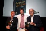 Amsterdam 24 oktober 2012
Presentatie boek/biografie Joop v d Ende in het nieuwe de la mar theater. Joop met boekhandelaar
Peter Smulders bv