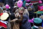 Schevenigen 17 november 2012
Prinses Maxima met Amalia Ariane en Alexia bij binnenkomst Sinterklaas in scheveningen.
Peter Smulders bv