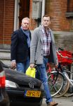 Amsterdam 25 oktober 2013
Andre v Duin met zijn partner Martin op straat in amsterdam zuid.