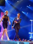 Hilversum 21 oktober 2013
Anouk Smulders presenteert de finale van Hollands next top model HNTM in studio 21 . de finalisten zijn Bo Anke Nikki en Delorian. Nikki wordt uiteindelijk HNTM.