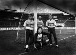 1987 Berry v Aerle, Frans de Rooij, Ronny Prins (reservekeeper) en Danny Prins,
zonen van wijlen AJAX-speler Co Prins bij FC Antwerp
Foto Peter Smulders BV
