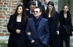 Delft 2 november 2013
Herdenkingsdienst voor prins Friso in de grote kerk in Delft. 
Bono U2 met zijn vrouw