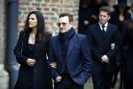 Delft 2 november 2013
Herdenkingsdienst voor prins Friso in de grote kerk in Delft. 
Bono U2 met zijn vrouw
