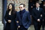 Delft 2 november 2013
Herdenkingsdienst voor prins Friso in de grote kerk in Delft. 
Bono U2 met zijn vrouw