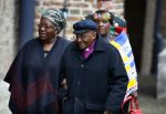 Delft 2 november 2013
Herdenkingsdienst voor prins Friso in de grote kerk in Delft.
Desmond Tutu en zijn vrouw