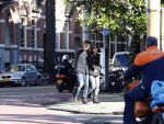 Amsterdam 30 oktober 2013
Frank Rijkaard met zijn vrouw Stephanie in Amsterdam zuid