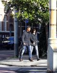 Amsterdam 30 oktober 2013
Frank Rijkaard met zijn vrouw Stephanie in Amsterdam zuid