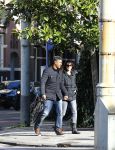 Amsterdam 30 oktober 2013
Frank Rijkaard met zijn vrouw Stephanie in Amsterdam zuid