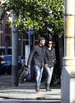 Amsterdam 30 oktober 2013
Frank Rijkaard met zijn vrouw Stephanie in Amsterdam zuid