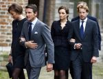 Delft 2 november 2013
Herdenkingsdienst voor prins Friso in de grote kerk in Delft.
Prins Maurits en Prinses Marilene