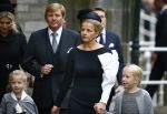 Delft 2 november 2013
Herdenkingsdienst voor prins Friso in de grote kerk in Delft.
Prinses Mabel en haar kinderen