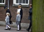 Delft 2 november 2013
Herdenkingsdienst voor prins Friso in de grote kerk in Delft.
Prinses Mabel en haar kinderen
