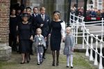 Delft 2 november 2013
Herdenkingsdienst voor prins Friso in de grote kerk in Delft.
Prinses Mabel en haar kinderen