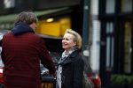 Amsterdam 25 oktober 2013
Renee Soutendijk met een kennis in gesprek.