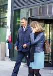 Amsterdam 17 oktober 2013
Ruud Gullit en Estelle Cruijff verlaten de rechtbank ivm hun scheiding
