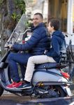 Amsterdam 24 oktober 2013
Ruud en Maxim Gullit op de vespa scooter