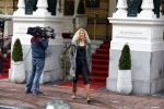 Amsterdam 23 oktober 2013
Susanne Dijksterhuis tijdens opnames luxery tv bij het amstel hotel